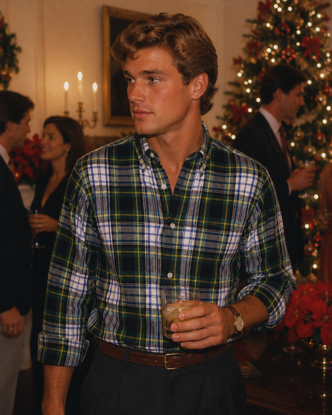 J. Press Dress Gordon Tartan Flannel Sport Shirt Sz XXL (NWT)