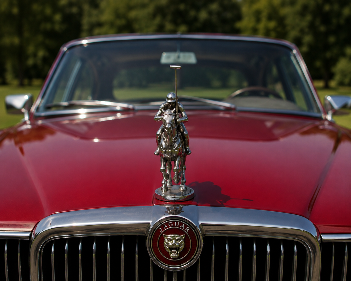 Chrome-Plated English Polo Player Car Mascot