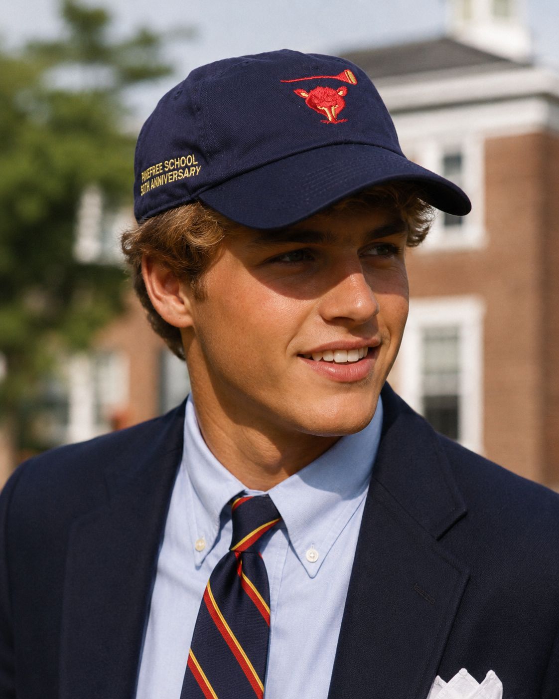 Myopia Hunt Club x Pingree School 50th Anniversary Navy Chino Cap (NWT)