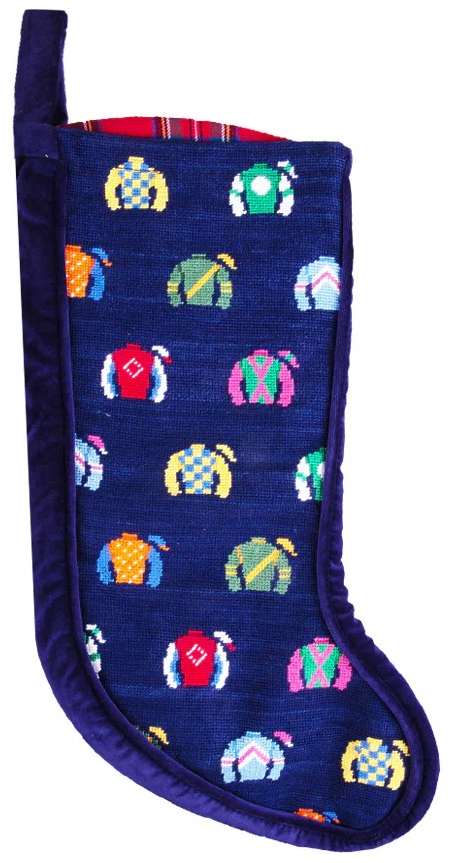 "Smathers & Branson Jockey Silks Stocking w/ Royal Stewart Tartan Lining" (NWT)