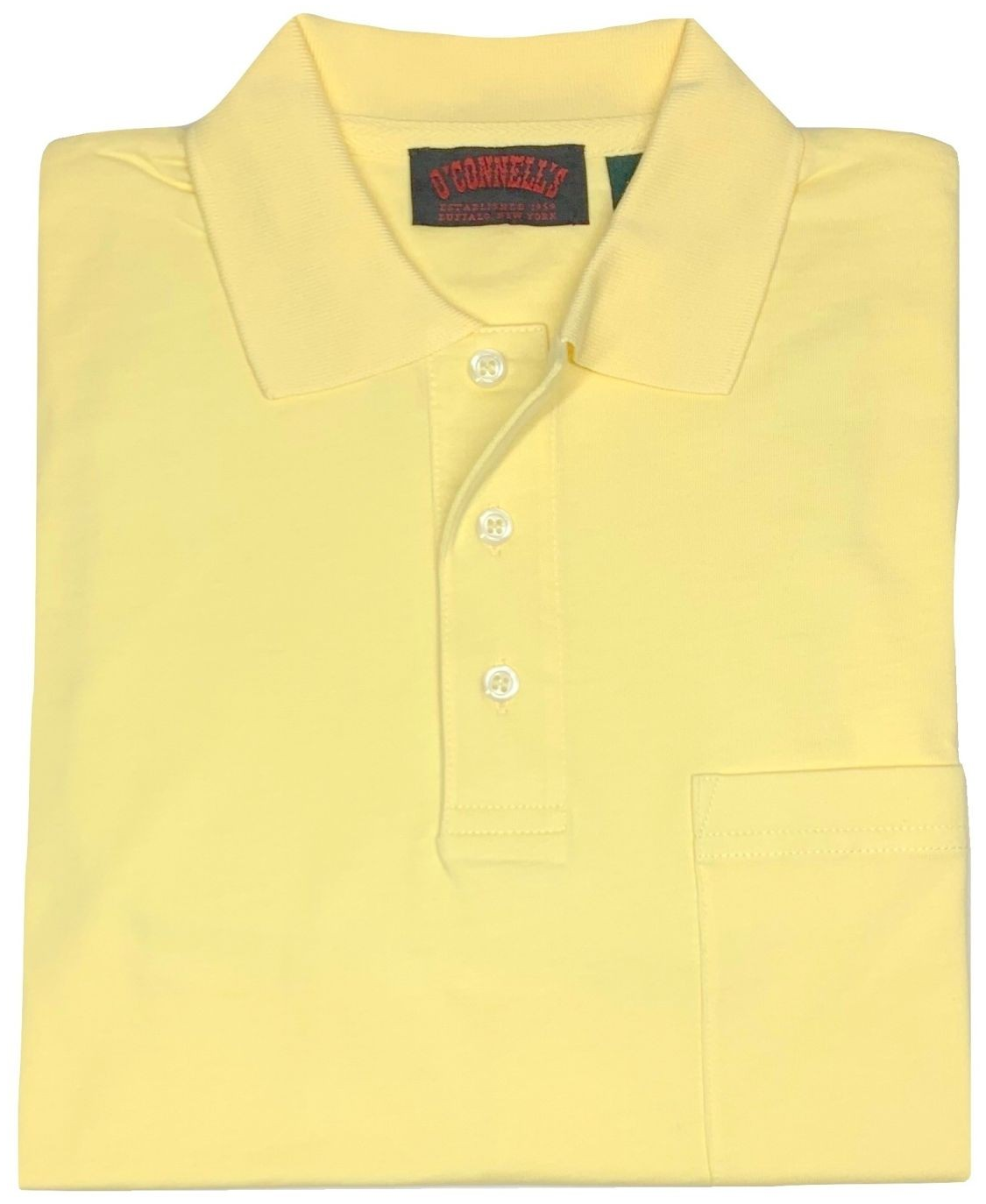 O'Connell's Pima Cotton Knit Polo Shirt - Yellow Sz XXL (NWT)