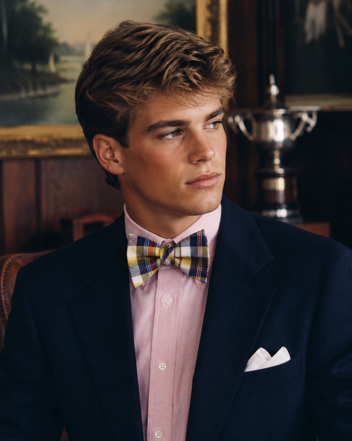 J. Press Madras Plaid Bowtie (NWT)