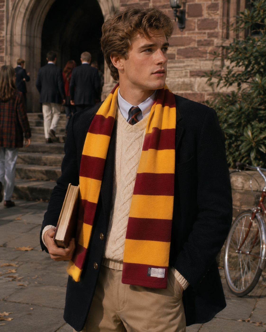 "J. Press x Middlesex Regiment (Duke of Cambridge) Wool Schoolboy Scarf"