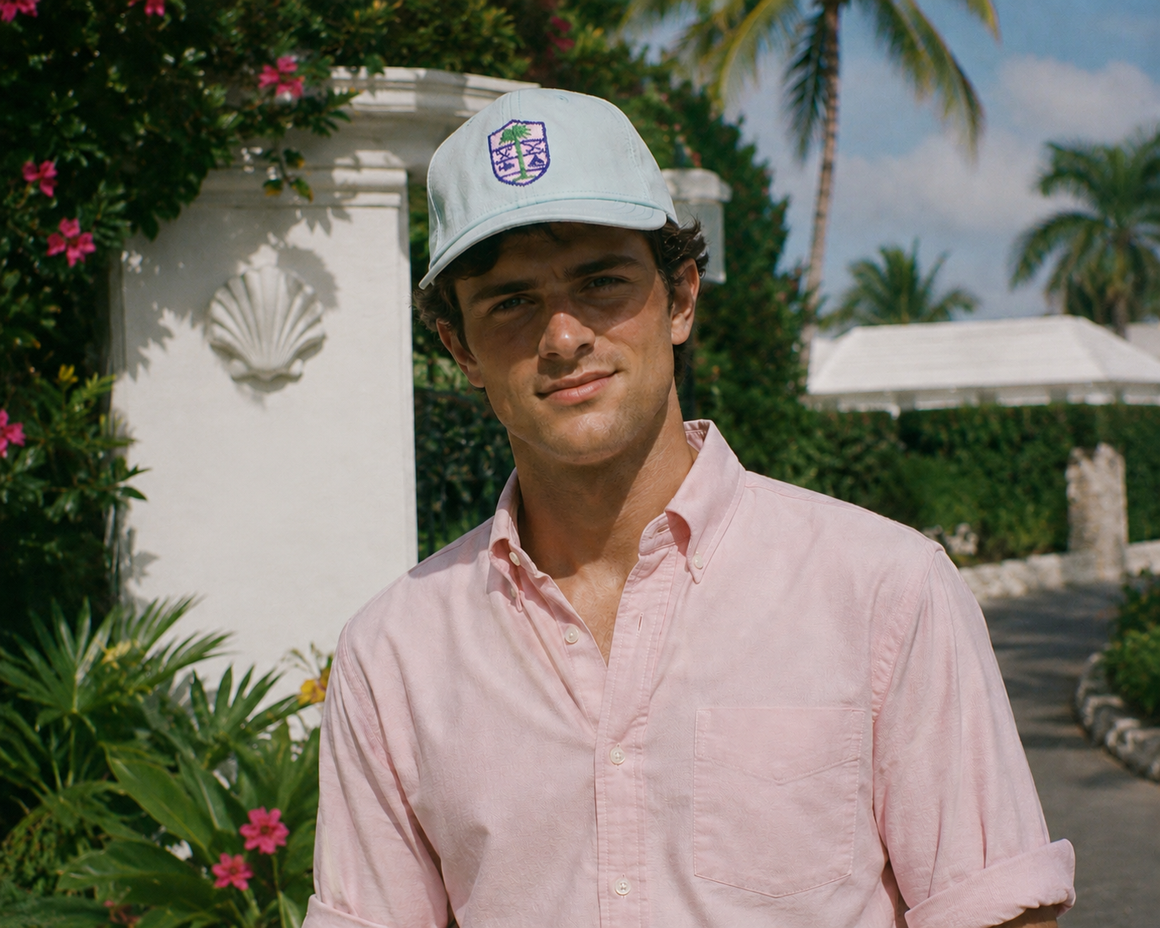 "Lyford Cay Club Seafoam Green Members' Cap" (NWOT)