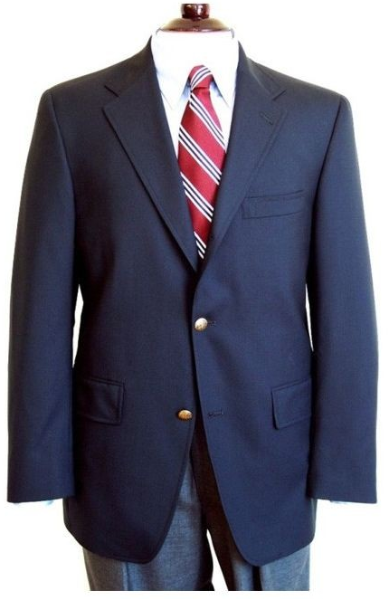 O'Connell's Blazer - Worsted Wool - Navy Sz 50R (NWT)