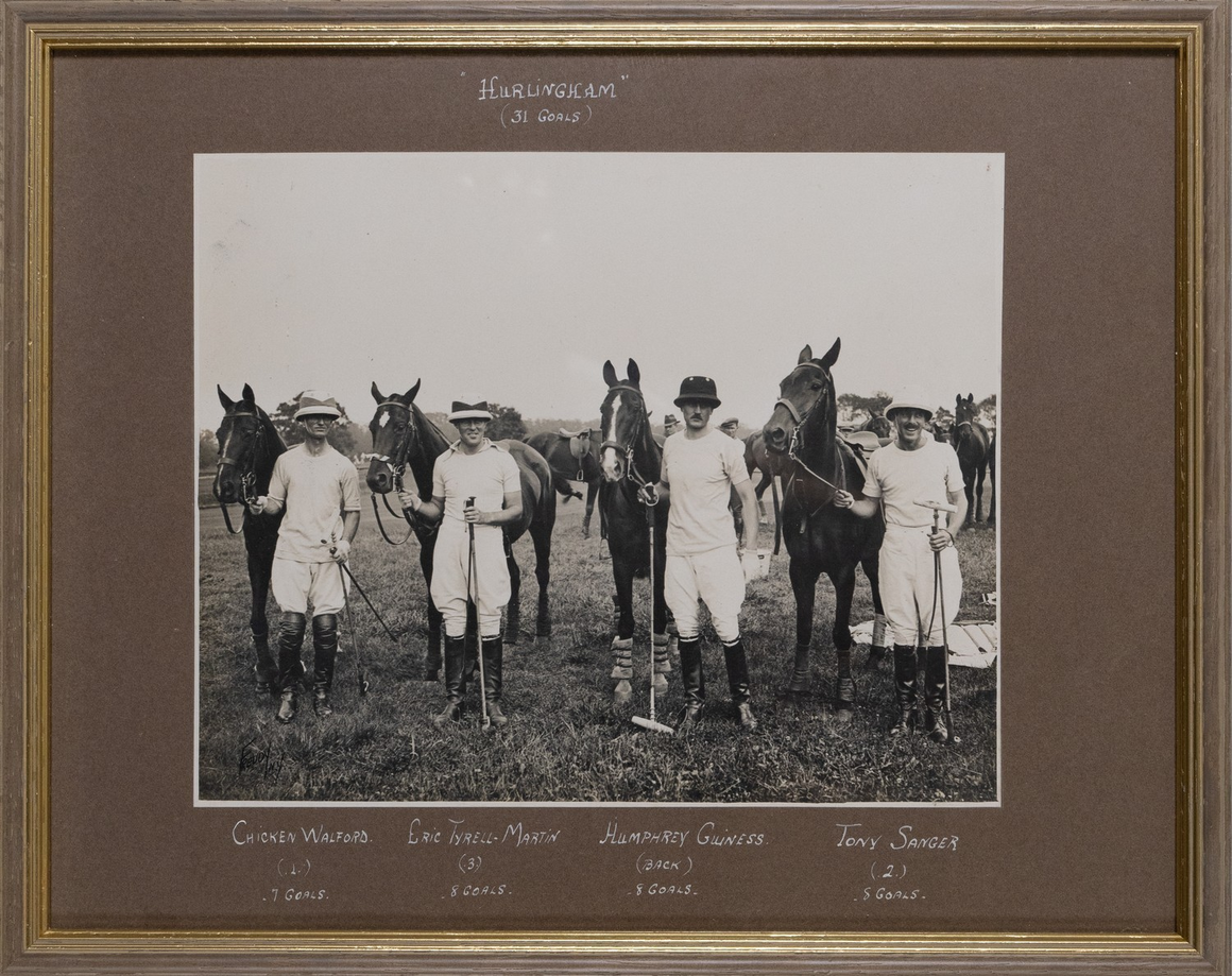 "Hurlingham" Polo (31 Goals) c1930s B&W Photo by Freudy