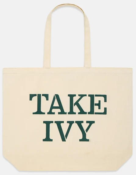 "J. Press Made-in-USA Take Ivy Canvas Tote Bag" (NWT)