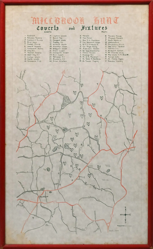 Millbrook Hunt Coverts And Fixtures Map