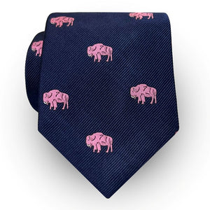 O'Connell's Buffalo Club Tie - Navy w/ Pink (NWOT)