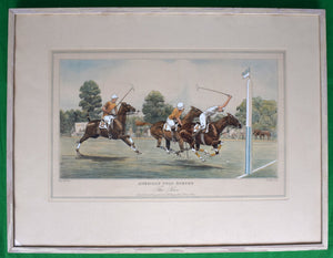 The Derrydale Press American Polo Scenes "The Save" 1930 By Paul Brown