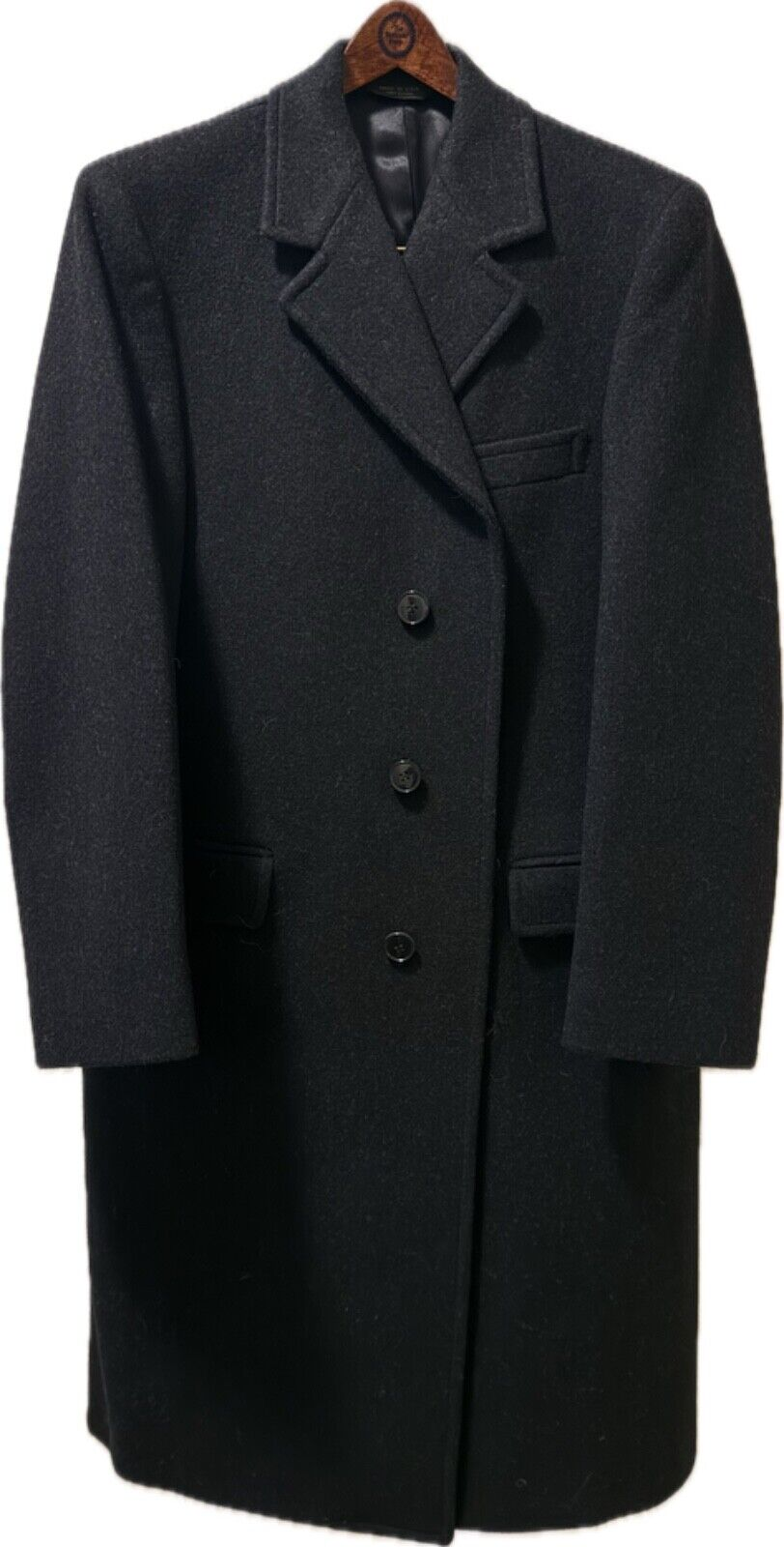"The Andover Shop Charcoal Wool Chesterfield Overcoat" Sz 40 (NWOT)