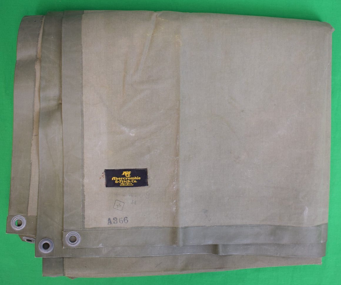 Abercrombie & Fitch c1940s Camping Tent Tarp Sz 72" x 108"