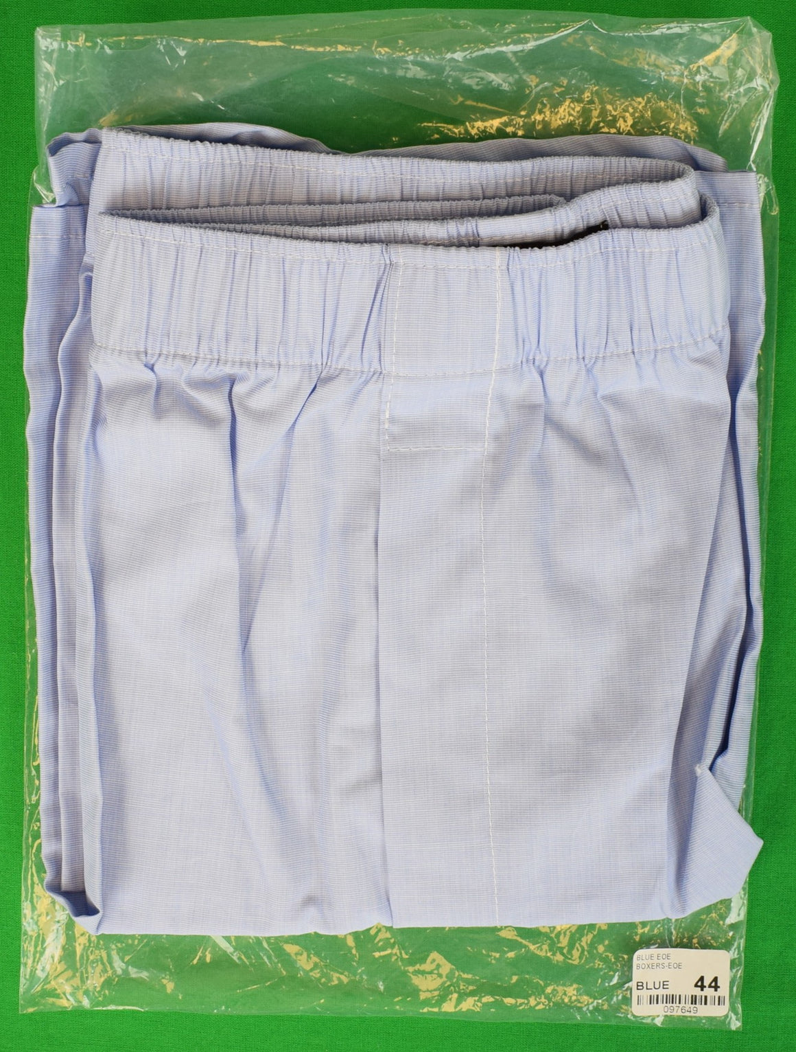 "O'Connell's Cotton End-on-End Boxer Shorts - Blue" Sz 44 (NWT)