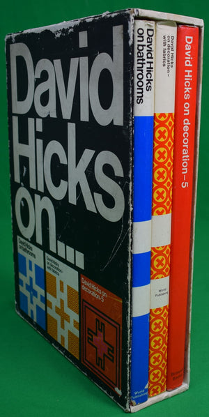 "David Hicks On... Bathrooms, Decoration With Fabrics, And Decoration- 5" w/ DH Slipcase