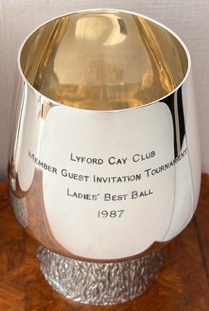 Lyford Cay Club Member Guest Invitation Tournament 1987 Regent Plate By Garrard & Co Trophy Cup