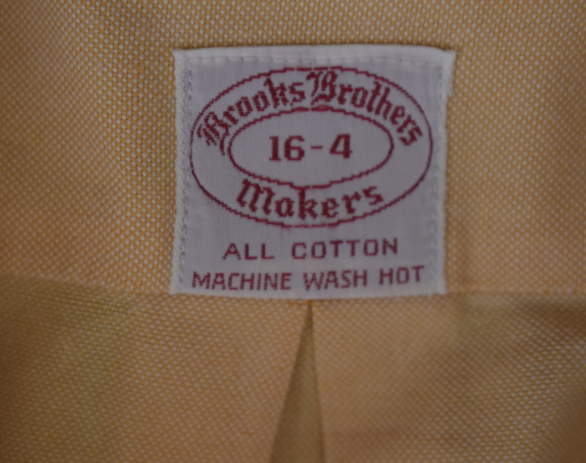 Brooks Brothers c1980s Peach OCBD Shirt Sz 16-4