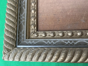 "Ornate Gilt Rope Twist Picture Frame"