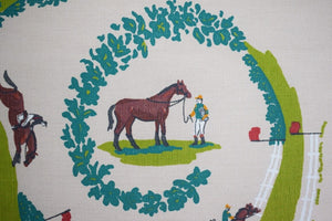 "Pair x Vintage Horse Racecourse Pillows" (SOLD)