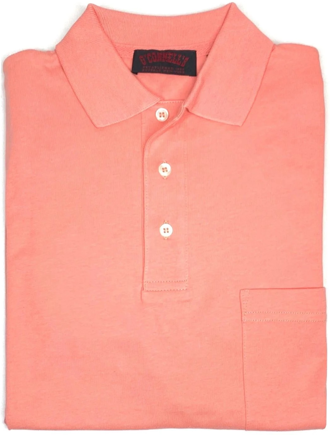 O'Connell's Pima Cotton Knit Polo Shirt - Sunset/ Melon Sz XXL (NWT)