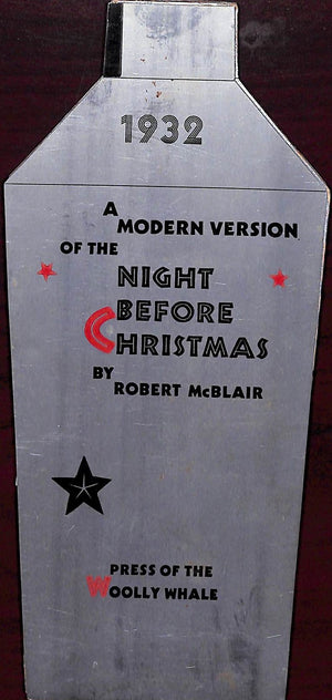 A Modern Version Of The Night Before Christmas" 1932 MCBLAIR, Robert