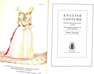 "English Costume" 1952 YARWOOD, Doreen - Ex-Libris: Jacqueline Kennedy Onassis (SOLD)