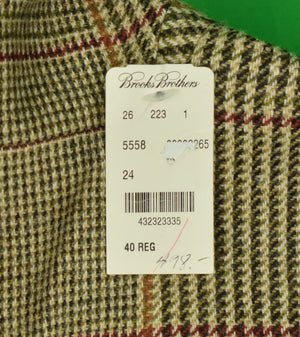 Brooks Brothers Red Fleece Russell Plaid Tweed Sport Jacket Sz: 40R (New w/ BB Tag) (SOLD)