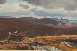 Ogden Minton Pleissner "Driven Grouse - Glancie Beat" 1959 (SOLD)