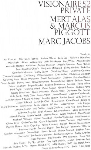 "Visionaire 52 Private" 2007 JACOBS, Marc / ALAS, Mert & PIGGOTT, Marcus