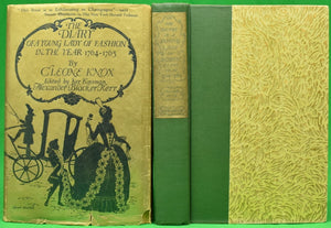 "The Diary of a Young Lady of Fashion in the Year 1764-1765" 1926 KNOX, Cleone