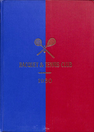 "Racquet & Tennis Club Book 1930" (SOLD)