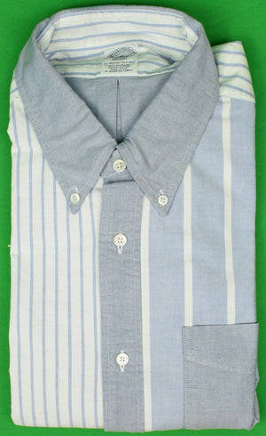 Brooks Brothers Blue & White OCBD Regent Fun Shirt Sz: XL