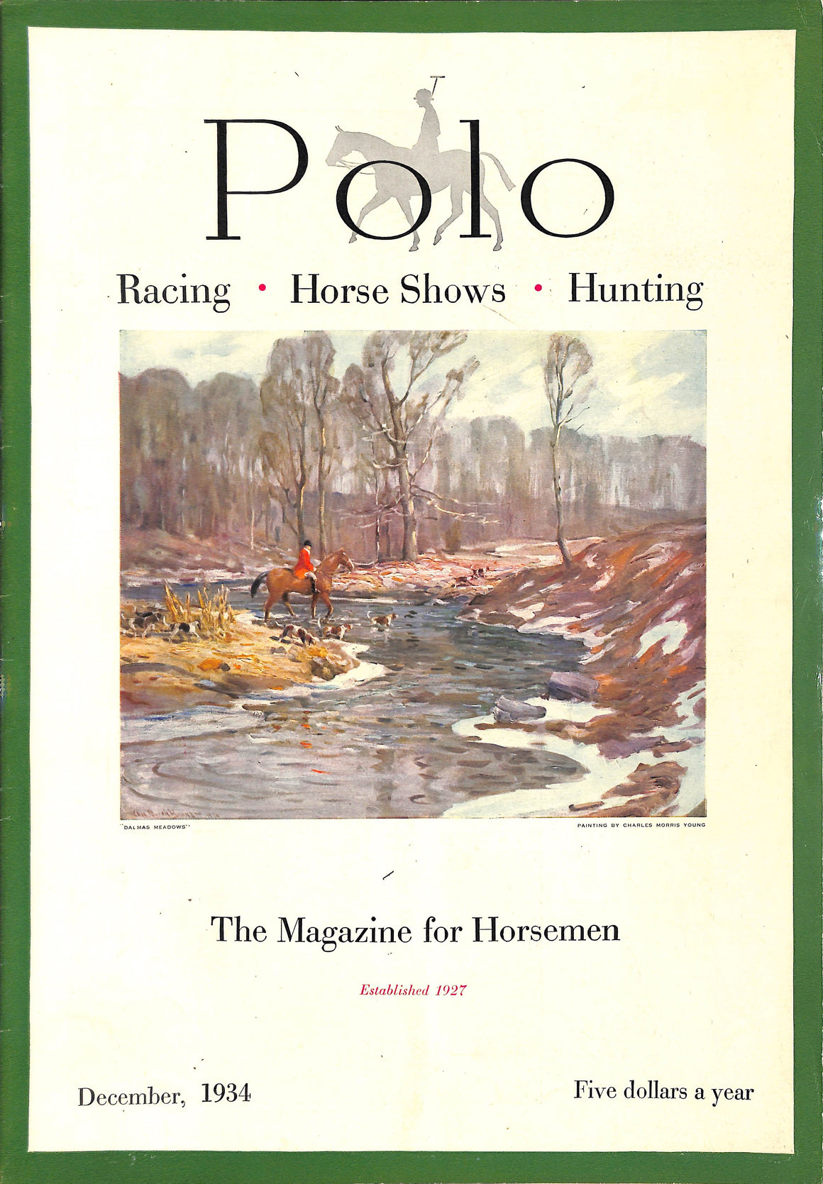 "Polo Magazine December, 1934" VISCHER, Peter [editor]