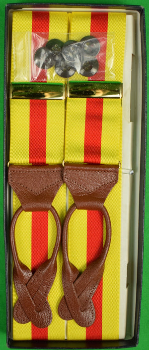 "The Andover Shop Yellow/ Red Stripe Braces" (New in Box!)