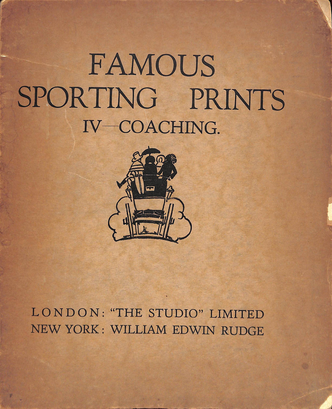 "Famous Coaching Prints IV - Coaching" 1927