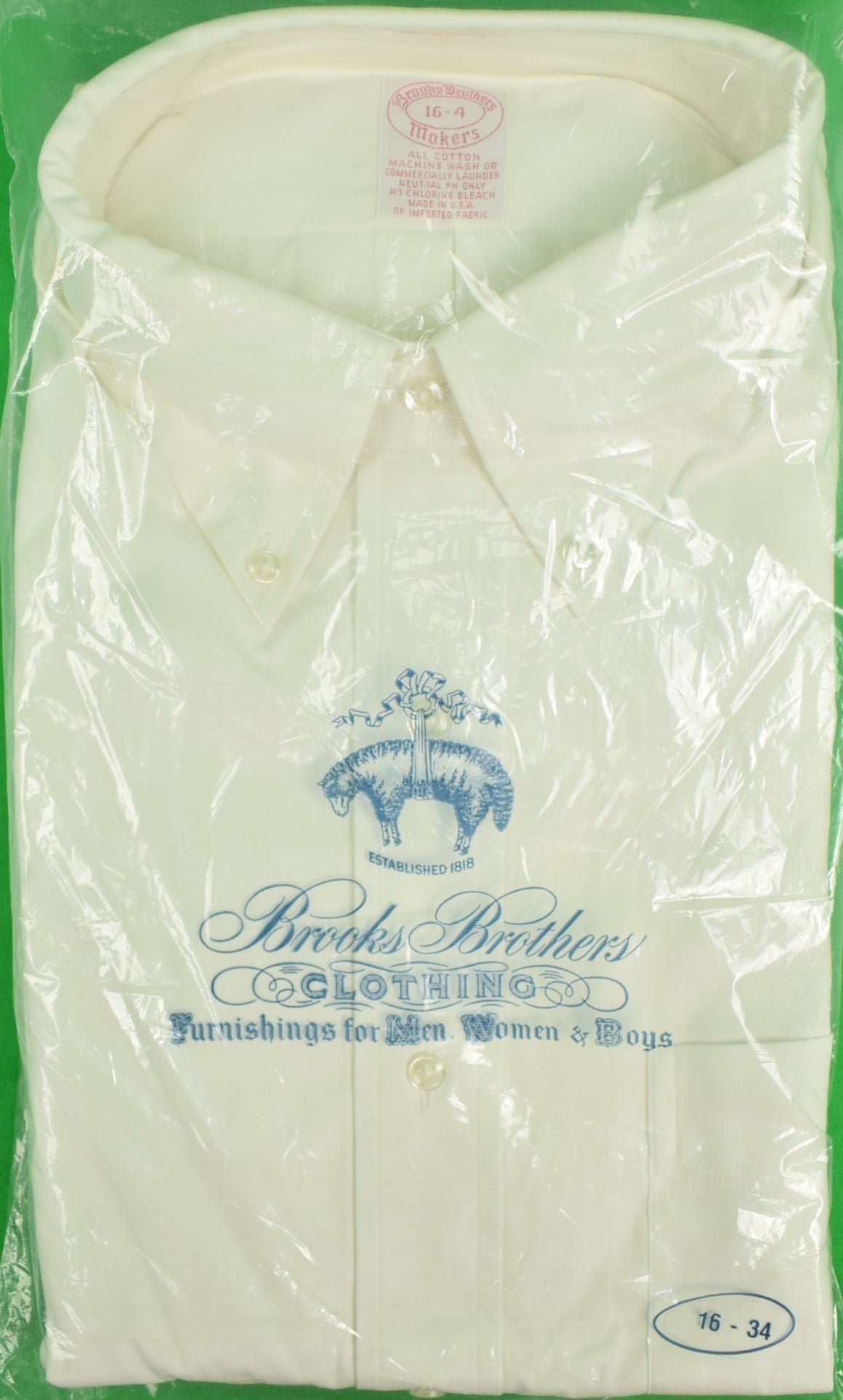 Brooks Brothers White Pinpoint OCBD (New/ Old Deadstock!) 16-4 (SOLD)