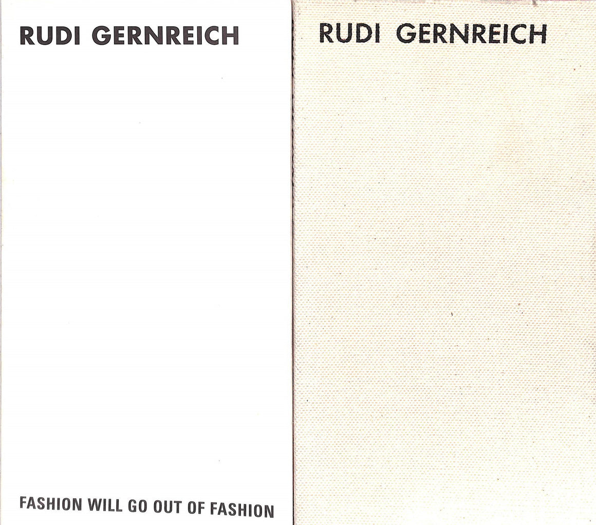 "Rudi Gernreich: Fashion Will Go Out Of Fashion" 2001 FELDERER, Brigitte