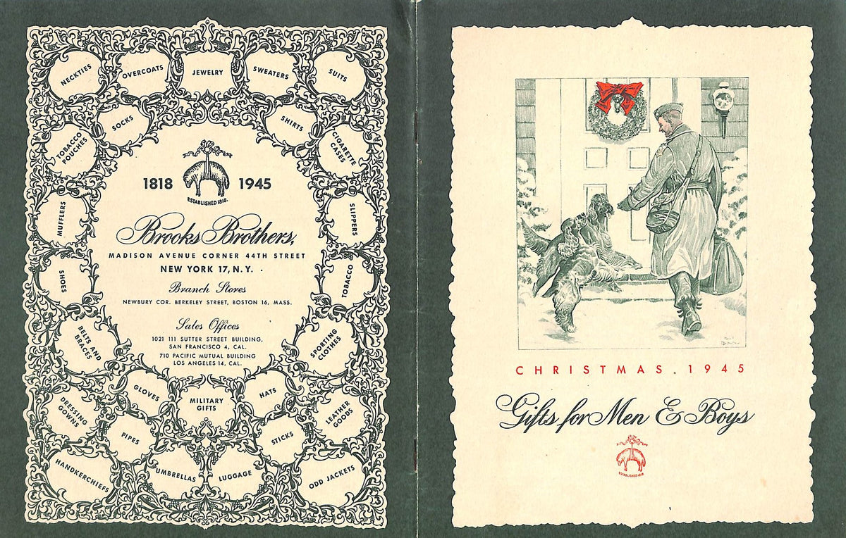 Brooks Brothers Gifts for Men & Boys Christmas 1945 Catalog