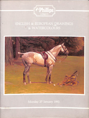 "English & European Drawings & Watercolours Catalog 27 Jan 1992 Phillips London" 1992