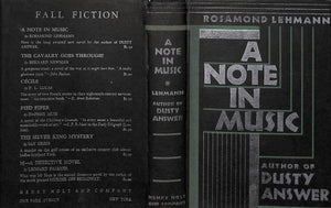 "A Note In Music" 1930 LEHMANN, Rosamond