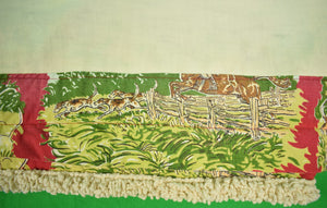 Paul Brown Equestrian Curtain Panel Sz: 58" x 36"