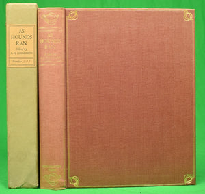"As Hounds Ran" 1930 HIGGINSON, A.H.