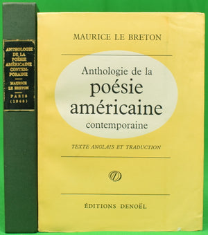 "Anthologie De La Poesie Americaine Contemporaine" LE BRETON, Maurice