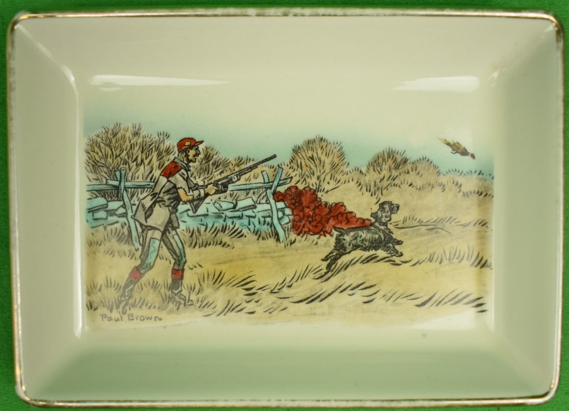 Paul Brown for Brooks Brothers Pheasant-Hunter Porcelain Tray