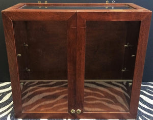 "Brooks Brothers "346" Madison Avenue Glass & Wood c1950s Display Cabinet"