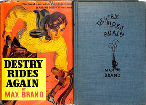 "Destry Rides Again" 1942 BRAND, Max [pseudonym of Frederick Faust]