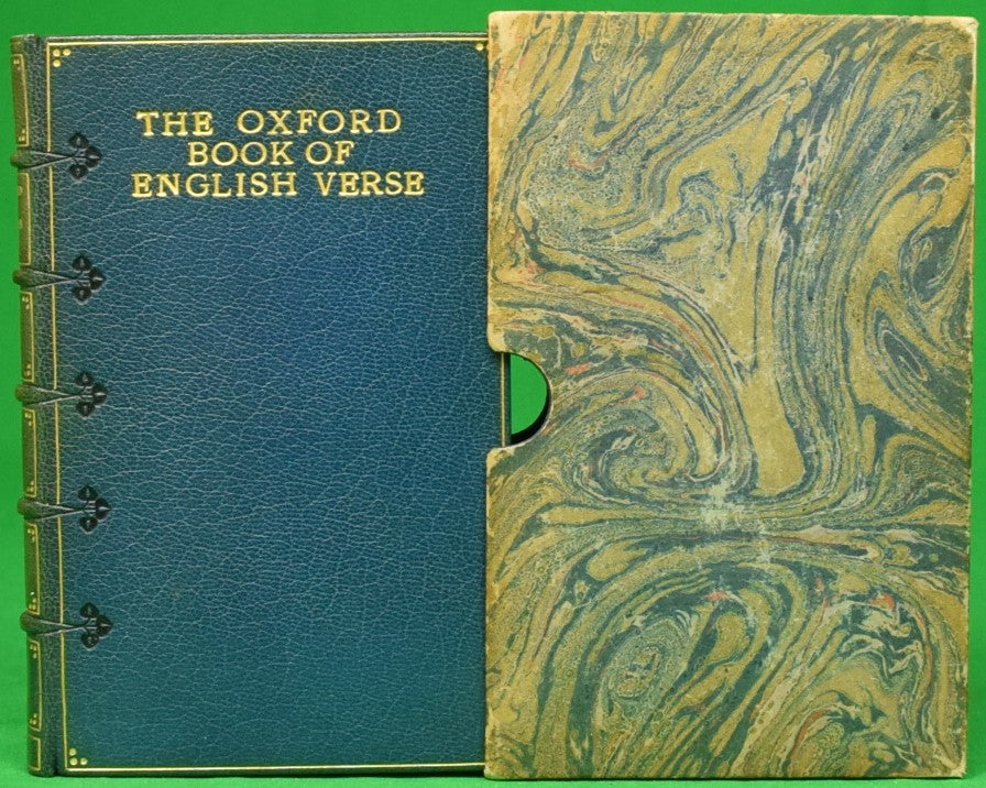 "The Oxford Book of English Verse 1250-1900" 1930 QUILLER-COUCH, Arthur