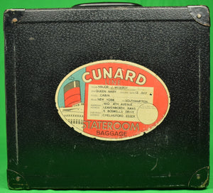 "Queen Mary Cunard Line Stateroom Baggage"