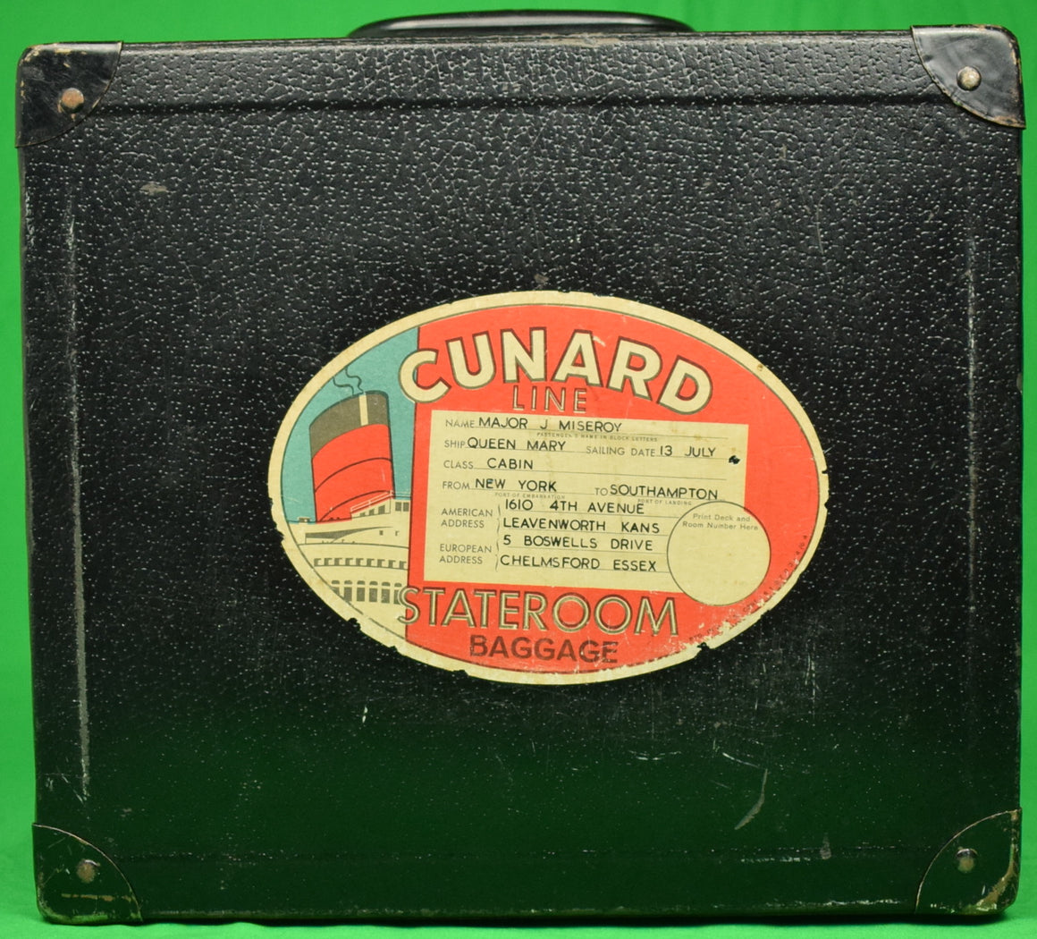 "Queen Mary Cunard Line Stateroom Luggage"