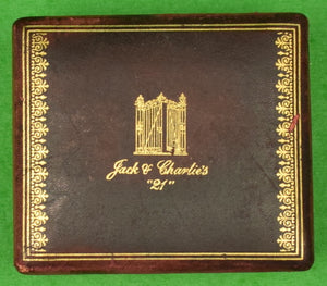 Jack & Charlie's "21" Leather-Lined Cigarette Case