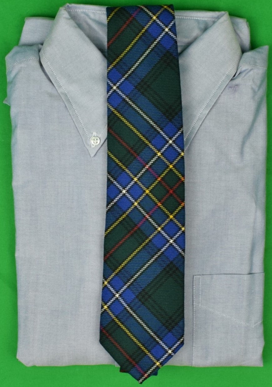 Brooks Brothers Blue/ Green Challis Tartan Tie (New w/ BB Tag!)